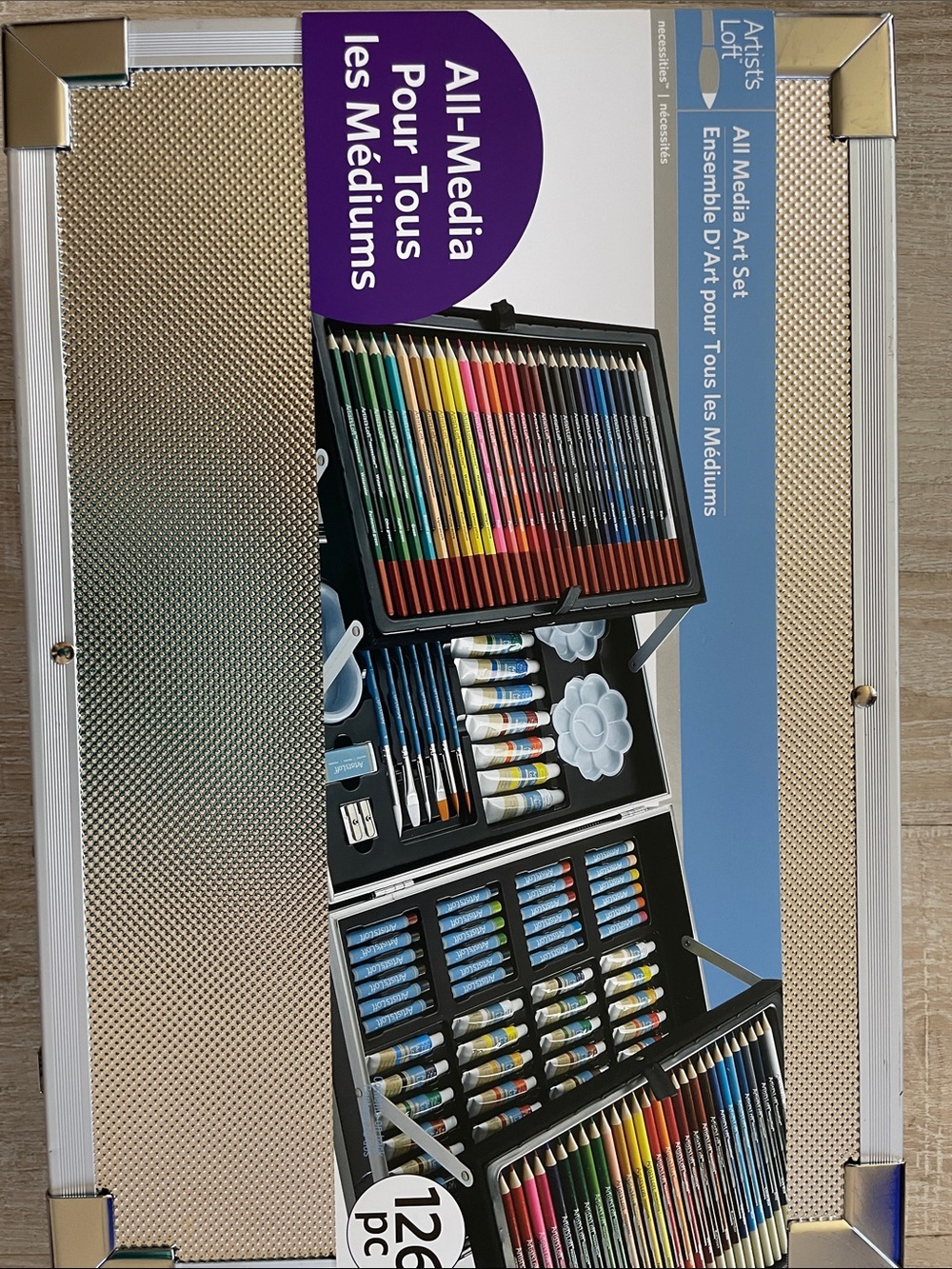 All-Media Art Set in Metallic Gold - 126 pc